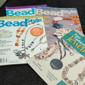 Bead Style Back Issue Magazines Jewelry Making Craft Projects 2007 - 2009
